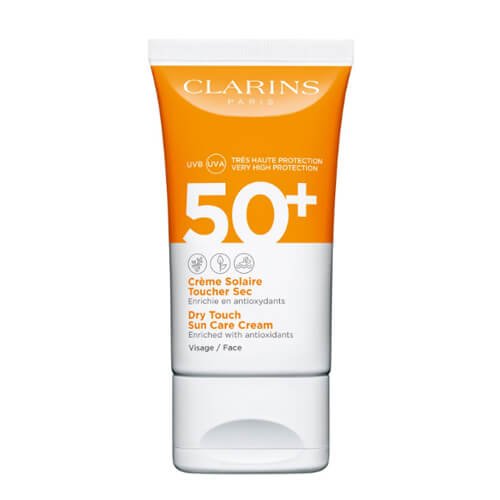CLARINS-UVA/UVB 50+ Dry Touch Face Sun Cream - Enriched with CLARINS-UVA/UVB 50+ Dry Touch Face Sun Cream - Enriched with